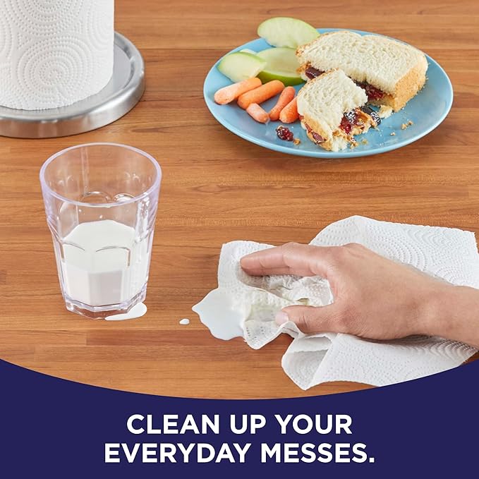 Sparkle Pick-A-Size Paper Towels, 24 Double Rolls (2,640 Sheets Total) - Strong 2-Ply Towels for Kitchen Cleanup and Everyday Messes