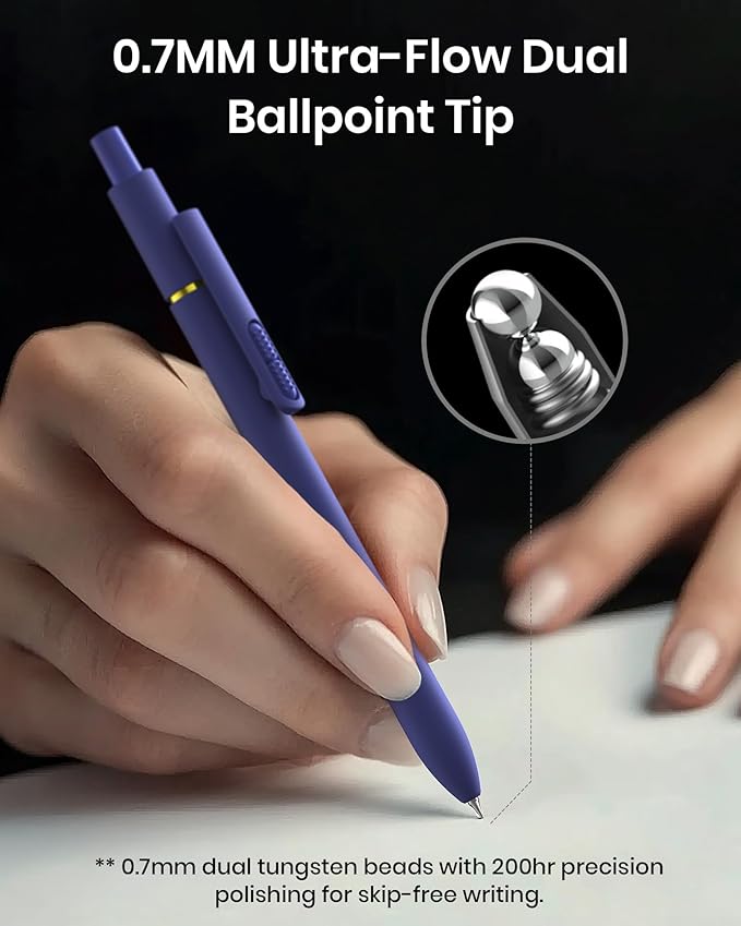 16 Pcs Gel Ink Pens, 0.7mm Fine Point for Smooth Writing Journaling Aesthetic Pens, Black Quick-Dry Long Lasting Fidge Pens, Cute School Office Supplies Gifts for Women （Vintage -Black Ink）