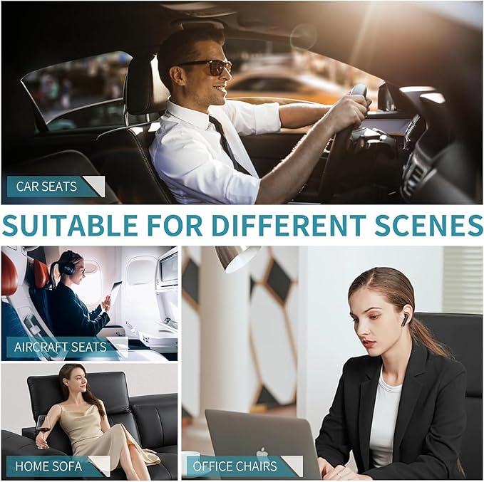 FLORICH Seat Cushion Lumbar Support Pillow for Office Chair, Car Lower Back Support, Ergonomic Desk Chair Pillow for Butt and Back Support of Memory Foam Seat Pad(Purple)