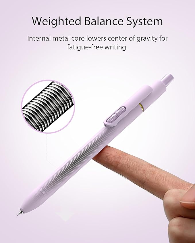 16 Pcs Gel Ink Pens, 0.7mm Fine Point for Smooth Writing Journaling Pens, Black Quick-Dry Long Lasting Fidge Pens, Cute School Office Supplies Gifts for Women (16Pcs Morandi＋Vintage-Black Ink)