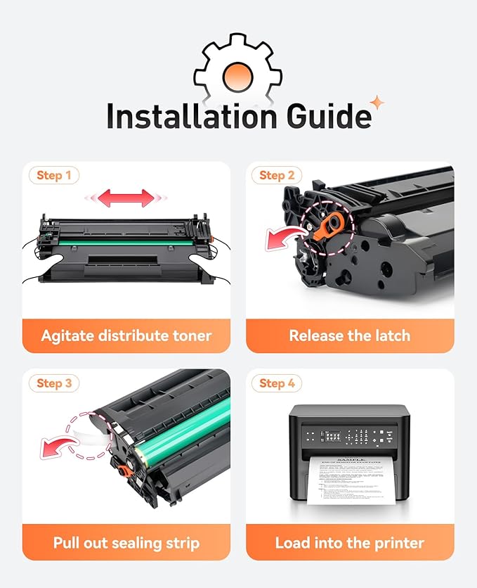 121 Toner Cartridge High Yield Replacement for Canon 121 CRG-121 Toner Cartridges Compatible for Canon ImageCLASS D1650 D1620 Laser Printer Ink All-in-One Copier Scanner Black 2-Pack with chip