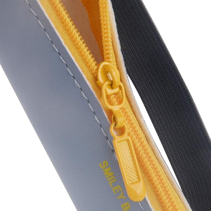 LuFOX 2-Pack PU Leather Pen Pencil Pocket Case Sleeve Holder Pouch with Elastic Band for Book Notebook Bible (Pink and Blue)