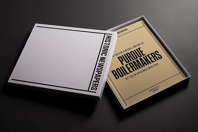 Signature gifts Personalized College Football Newspaper History Book, A3 Large Deluxe Hardcover - College Football Fan, Alumni, Students Keepsake Gift