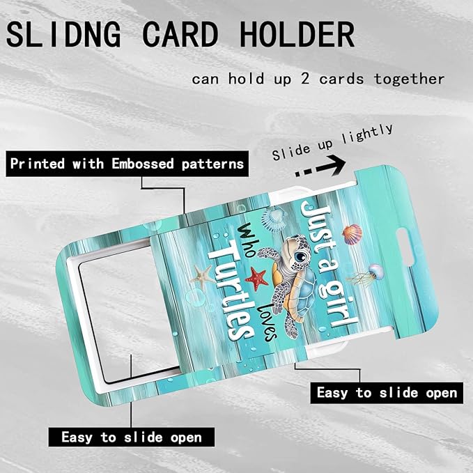 Sea Turtle Badge Holder with Breakaway Lanyard Retro Badge Clips Retractable Badge Reel, Funny Keychain Cruise Lanyard for Ship Cards，Cute ID Holder for Teacher Kid Student School Nurse Office