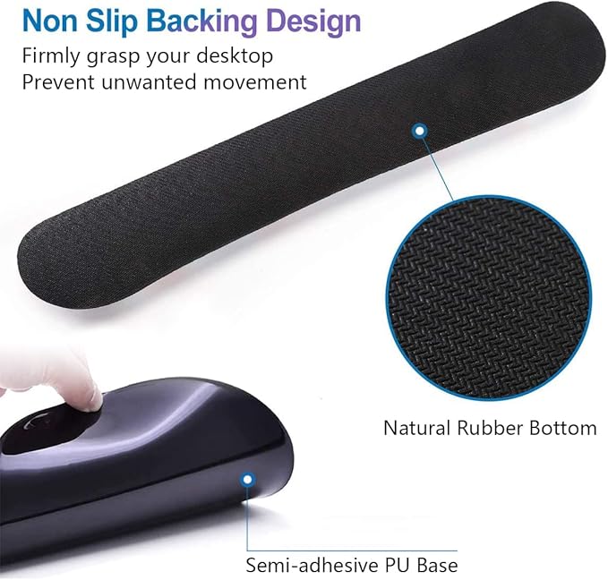 Keyboard Wrist Rest and Mouse Pad Wrist Support Set with Coasters, Ergonomic Gaming Mousepad Non-Slip PU Base for Home Office Working Studying Easy Typing & Pain Relief - Dragon