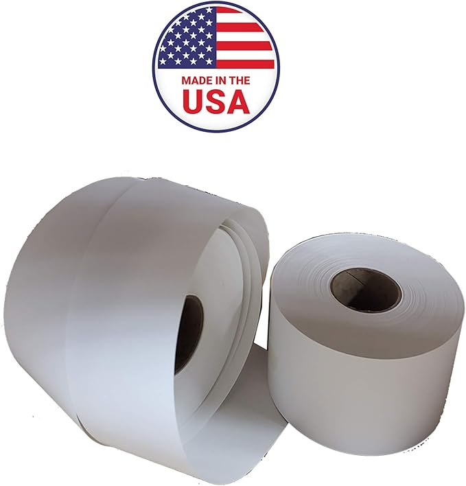 Aquos CAS 8051 Printing Scale Labels – CAS Labels | Barcode Labels | Blank Label Continuous Roll | UPC Label | Commercial Label for CAS Scales | Made in USA (8051, 12 Rolls)