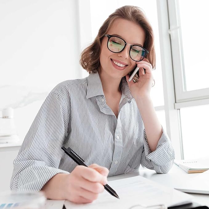 Black Gel Pens Bulk, 60 Pack Retractable Gel Ink Pens, Black Ink 0.7mm Fine Point Smooth Writing No Smear Quick Dry, Click Gel Roller Pens for Teachers Students, Office School Supplies