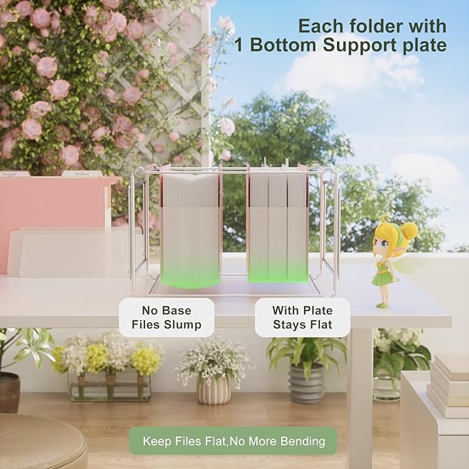 Extra Capacity Hanging File Folders, 4.72" Reinforced Wheat Straw Expanding Hanging Folder Letter Size, Large Capacity for Filing Cabinet,-Strawberry Pink-3 Packs