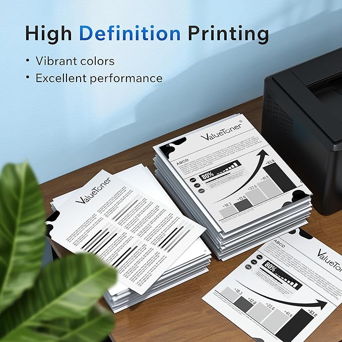 Valuetoner Compatible Toner Cartridge Replacement for Canon 128 Black Toner Cartridge CRG128 FaxPhone L190 L100 ImageCLASS D530 D550 MF4880dw MF4570dw MF4770n Laser Printer 4-Pack(Black)