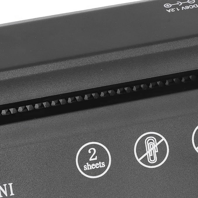 Mini Hand Shredder Portable Paper Shredder with High Security 12 Sheet Micro Cut Entry for Office School Home Use Shred Bills Receipts