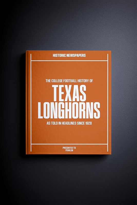 Signature gifts Personalized College Football Newspaper History Book, A3 Large Deluxe Hardcover - College Football Fan, Alumni, Students Keepsake Gift