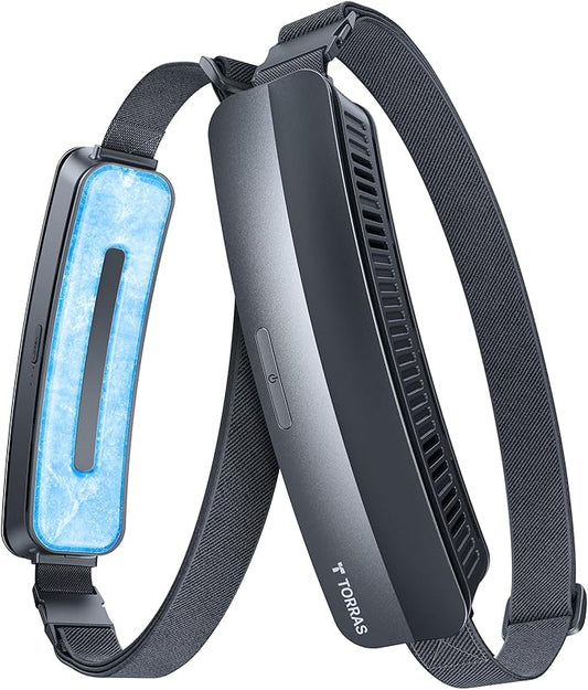 TORRAS 2026 Top Portable Waist Fan COOLiFY Zone 3, Ultra-Light Personal Wearable Belt Fan, 26ft/s Strongest Wind for Full Body Cooling【No.1 Cooling Area & Cool Tech】 Rechargeable for Outdoor/Jobsite