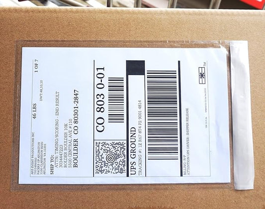 (1000 Pcs) Premium 6''x10'' Packing List Envelopes, Tailored Size for Letter-size Paper Folded in Half, Adhesive Shipping Label Pouches/Sleeves