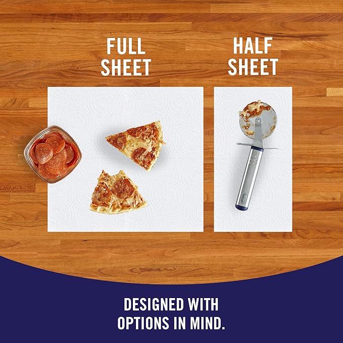 Sparkle Pick-A-Size Paper Towels, 24 Double Rolls (2,640 Sheets Total) - Strong 2-Ply Towels for Kitchen Cleanup and Everyday Messes