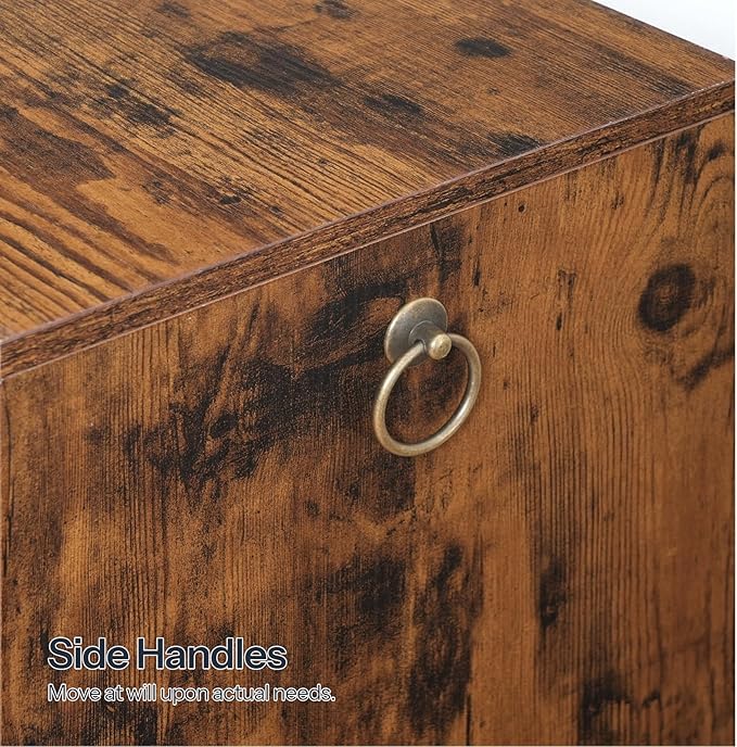 HOOBRO Literature Organizer, 36Compartments Wooden Mail Organizer, Countertop Literature Sorter with Adjustable Shelves for Home, Office, School, Student Mailbox for Classroom, Rustic Brown FG123WF01