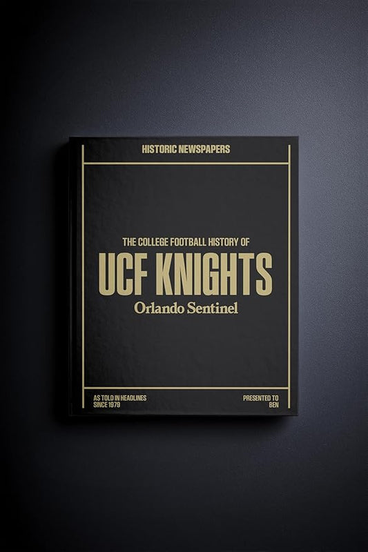 Signature gifts Personalized College Football Newspaper History Book, A3 Large Deluxe Hardcover - College Football Fan, Alumni, Students Keepsake Gift