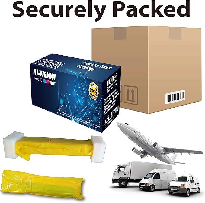 HI-Vision® 1 Pack Compatible (1,400 Pages) E525w (593-BBJW, 3581G) Yellow Toner Cartridge for E525w Color Multifunction Printer