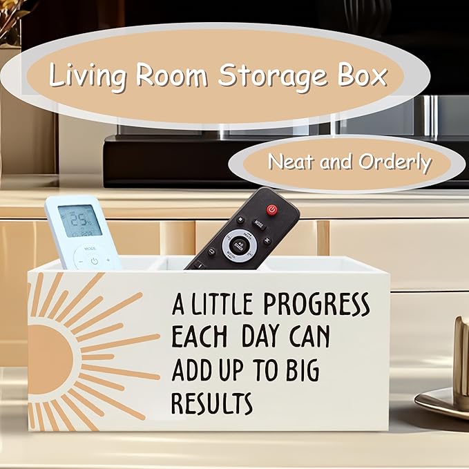 Boho Sun Inspirational Pen Holder for Home Office Kitchen Desk Decor, Boho Wooden Pencil Holder Sign Organizer for Home Office Desk Accessories