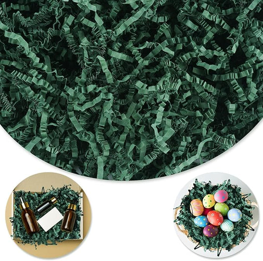 Darfukei Crinkle Paper Filler, Christmas Shredded Paper For Gift Baskets, 1/2LB (8 oz) Crinkle Cut Papers Shred, Bridesmaid Engagement Gift Boxes Bags Filler, Tissue Gifts Basket Boxes Bags Fillers, Packing Grass Confetti