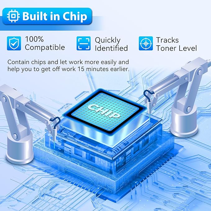 ZIPRINT Compatible Replacement for HP 202X 202A CF500X CF500A Toner Cartridge Compatible for HP Color Laserjet Pro MFP M281fdw M254dw M281cdw M281fdn M254dn M254nw M281 M254 Printer (B/C/Y/M,4-Pack)
