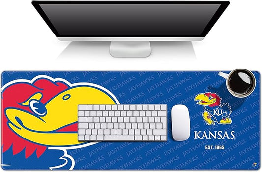 YouTheFan NCAA Kansas Jayhawks Logo Series Desk Pad SMU