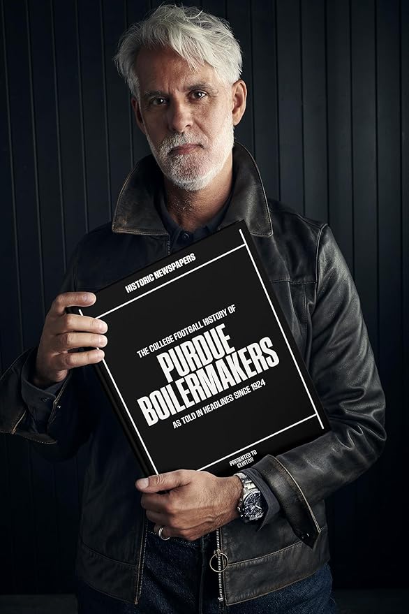 Signature gifts Personalized College Football Newspaper History Book, A3 Large Deluxe Hardcover - College Football Fan, Alumni, Students Keepsake Gift