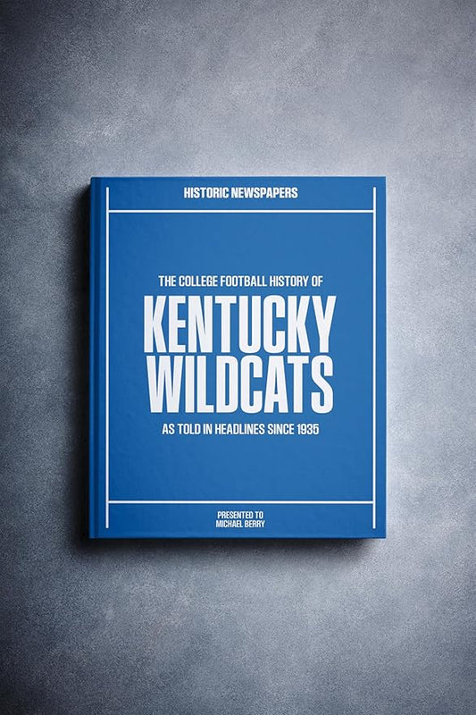 Signature gifts Personalized College Football Newspaper History Book, A3 Large Deluxe Hardcover - College Football Fan, Alumni, Students Keepsake Gift