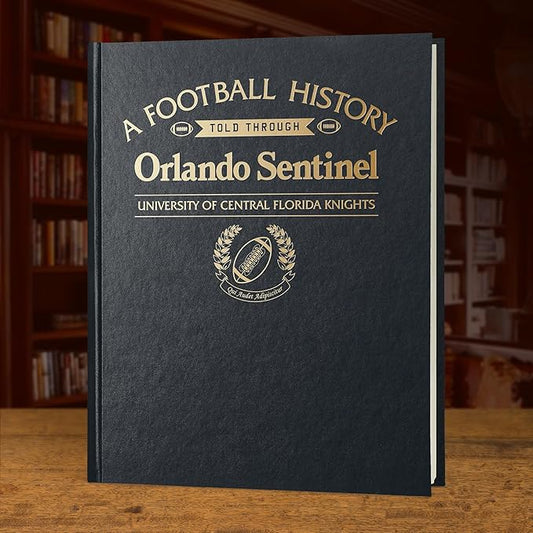 Signature gifts Personalized College Football Newspaper History Book, A3 Large Deluxe Hardcover - College Football Fan, Alumni, Students Keepsake Gift