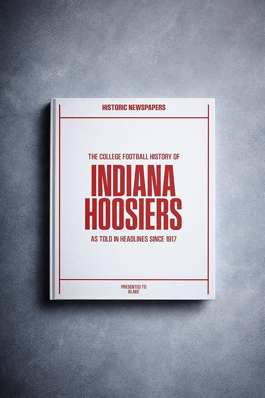 Signature gifts Personalized College Football Newspaper History Book, A3 Large Deluxe Hardcover - College Football Fan, Alumni, Students Keepsake Gift