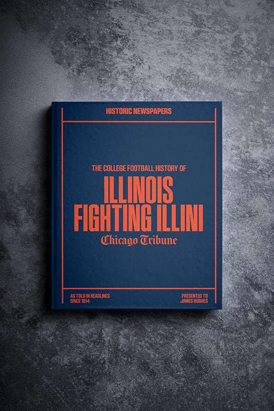 Signature gifts Personalized College Football Newspaper History Book, A3 Large Deluxe Hardcover - College Football Fan, Alumni, Students Keepsake Gift