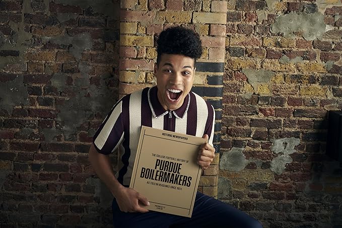 Signature gifts Personalized College Football Newspaper History Book, A3 Large Deluxe Hardcover - College Football Fan, Alumni, Students Keepsake Gift