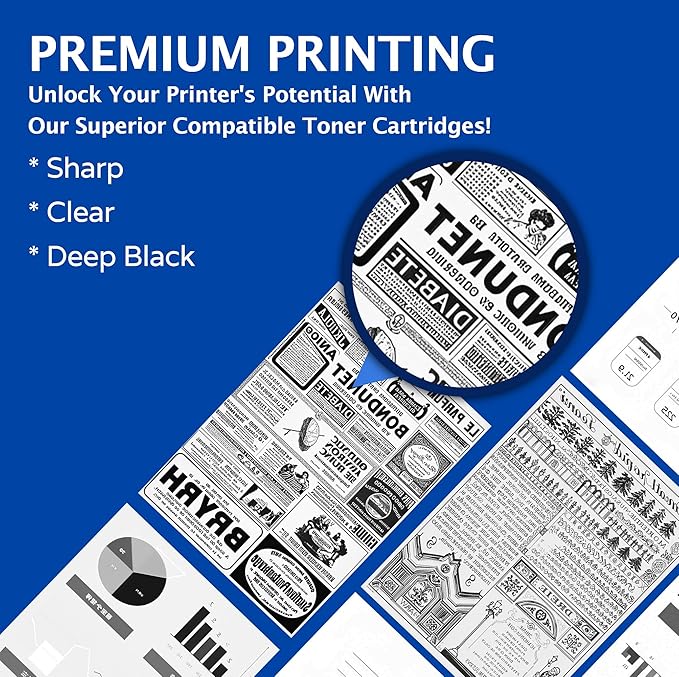 TN660 Toner Cartridge for Brother TN660 TN-660 TN 660 TN630 Compatible with HL-L2300D HL-L2380DW HL-L2320D DCP-L2540DW MFC-L2700DW MFC-L2685DW Printer - 2PK High Yield